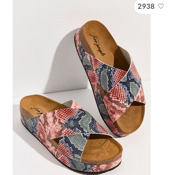 Free People Sidelines Flatform Sandals/ size 40 - Picture 1 of 8